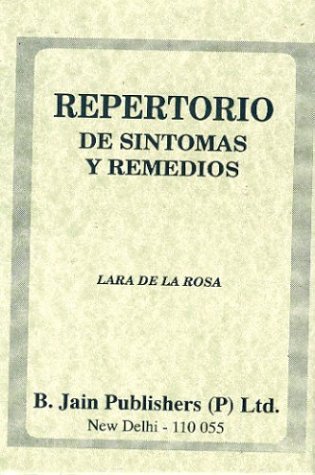 Cover of Repertorio de Sintomas y Remedios