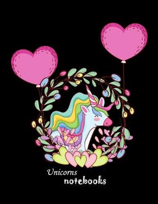 Book cover for Unicorns notebook