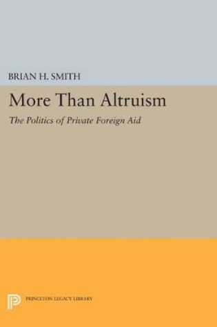 Cover of More Than Altruism