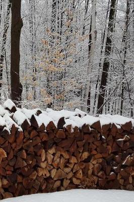 Cover of 2019 Weekly Planner Winter Woodpile Trees Snowstorm 134 Pages