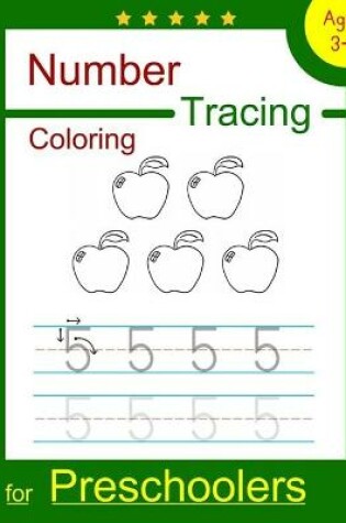 Cover of Number Tracing Coloring for Preschoolers