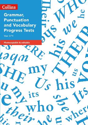 Cover of Year 3/P4 Grammar, Punctuation and Vocabulary Progress Tests