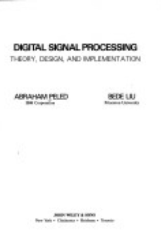 Cover of Digital Signal Processing