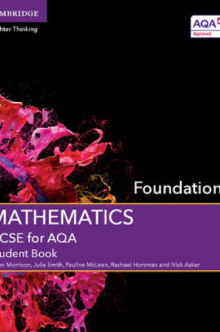 Cover of GCSE Mathematics for AQA Foundation Student Book