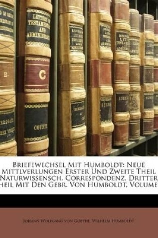 Cover of Briefewechsel Mit Humboldt