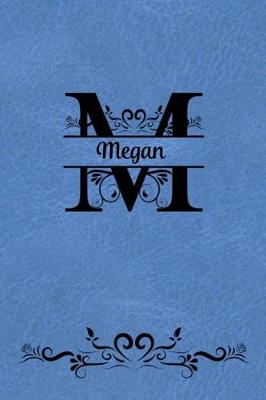 Book cover for Split Letter Personalized Journal - Megan