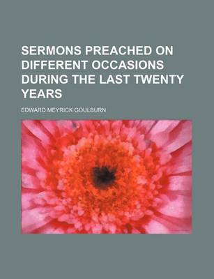 Book cover for Sermons Preached on Different Occasions During the Last Twenty Years