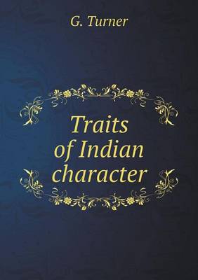 Book cover for Traits of Indian character