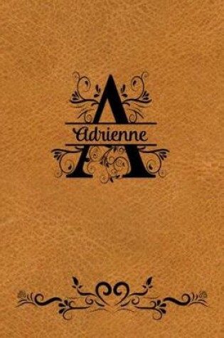 Cover of Split Letter Personalized Name Journal - Adrienne