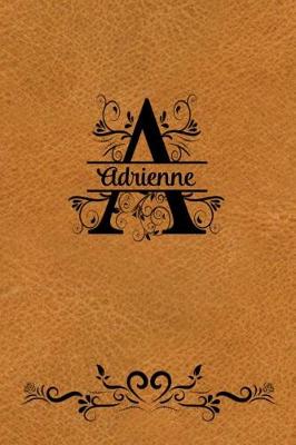 Book cover for Split Letter Personalized Name Journal - Adrienne