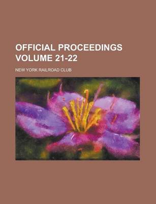 Book cover for Official Proceedings Volume 21-22