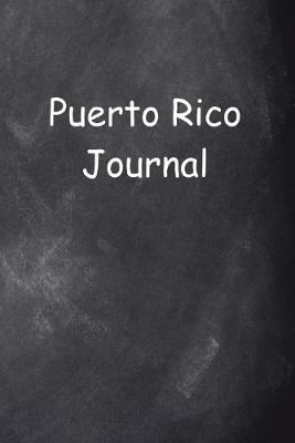 Book cover for Puerto Rico Journal Chalkboard Design
