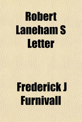 Book cover for Robert Laneham S Letter