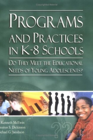 Cover of Programs and Practices in K-8 Schools