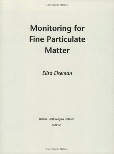 Book cover for Monitoring for Fine Particulate Matter