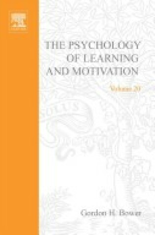 Cover of Psychology of Learning and Motivation