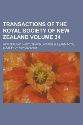 Cover of Transactions of the Royal Society of New Zealand Volume 34