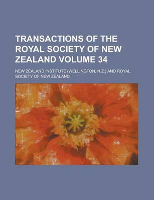 Book cover for Transactions of the Royal Society of New Zealand Volume 34