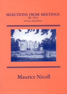 Book cover for Selections from Meetings in 1953