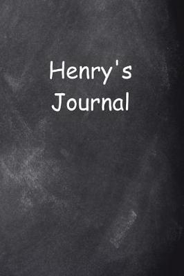 Book cover for Henry Personalized Name Journal Custom Name Gift Idea Henry