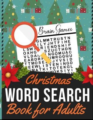 Book cover for Christmas Word Search Book for Adults