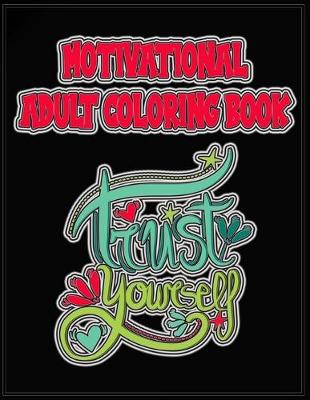 Book cover for Motivational Adult Coloring book