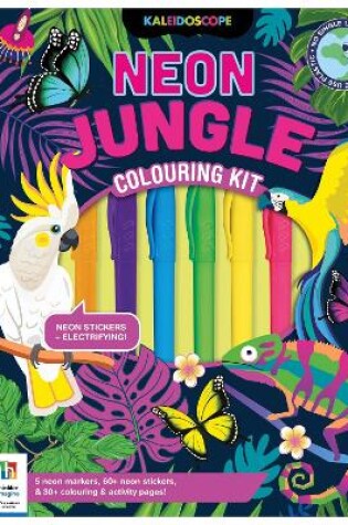 Cover of Kaleidoscope Colouring Kit Neon Jungle