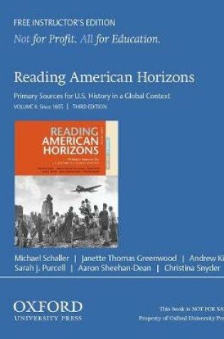 Cover of Reading American Horizons