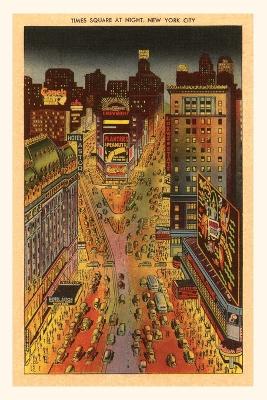 Cover of Vintage Journal Times Square at Night, New York City