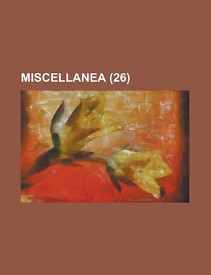 Book cover for Miscellanea (26)