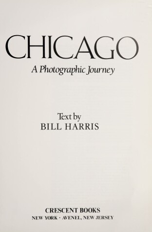 Book cover for Chicago - A Photographic Journey