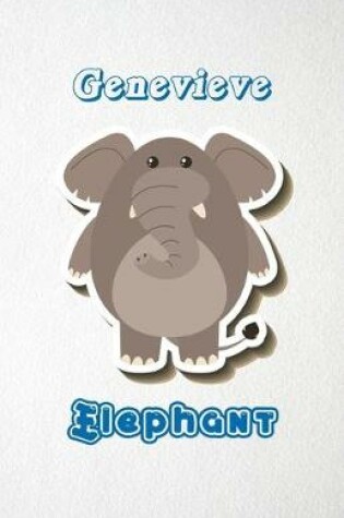 Cover of Genevieve Elephant A5 Lined Notebook 110 Pages