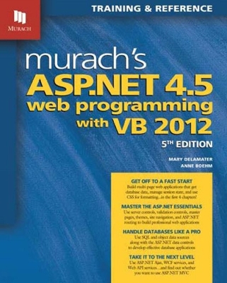 Book cover for Murach's ASP.NET 4.5 Web Programming with VB 2012