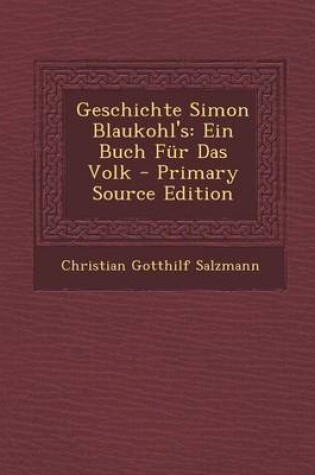 Cover of Geschichte Simon Blaukohl's