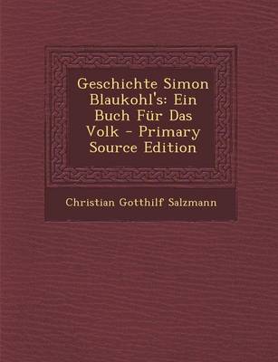 Book cover for Geschichte Simon Blaukohl's