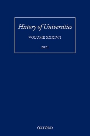 Cover of Volume XXXIV/1