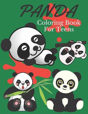 Book cover for Panda Coloring Book For Teens