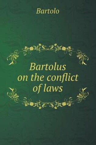 Cover of Bartolus on the Conflict of Laws