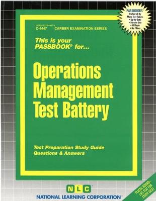 Book cover for Operations Management Test Battery