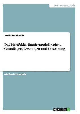 Book cover for Das Bielefelder Bundesmodellprojekt. Grundlagen, Leistungen und Umsetzung