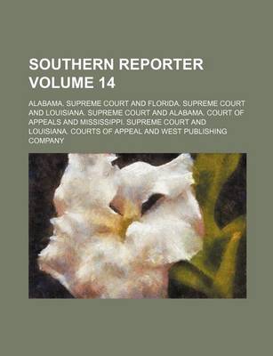 Book cover for Southern Reporter Volume 14