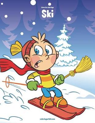 Book cover for Livre de coloriage Ski 1