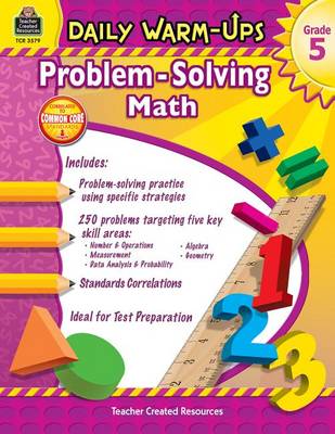 Book cover for Daily Warm-Ups: Problem Solving Math Grade 5