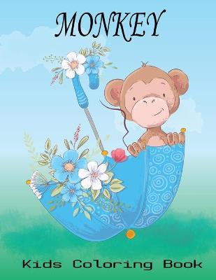 Book cover for Monkey Kids Coloring Book