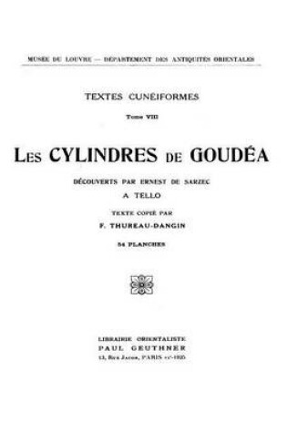 Cover of Les Cylindres de Goudea