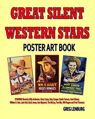 Book cover for Great Silent Western Stars Poster Art Book