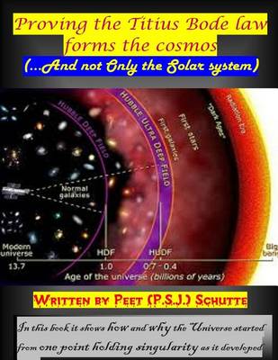 Book cover for Proving the Titius Bode law forms the cosmos