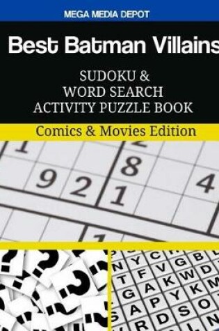 Cover of Best Batman Villains Sudoku and Word Search Activity Puzzle Book