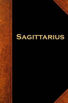 Book cover for 2019 Weekly Planner Sagittarius Zodiac Horoscope Vintage 134 Pages