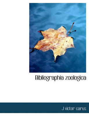 Book cover for Bibliographia Zoologica